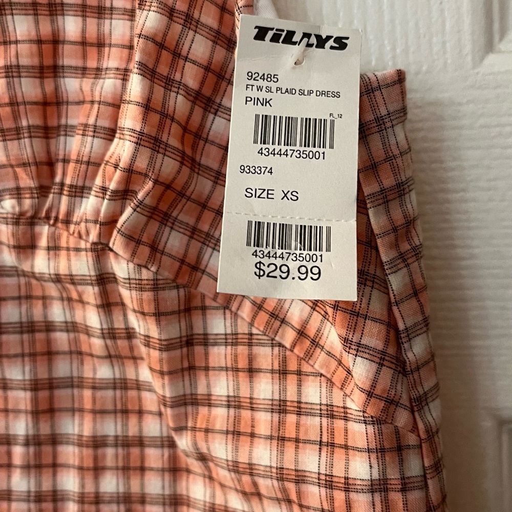 Full Tilt plaid dress, pink . Size X small